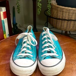 Converse Teal and White Sneakers